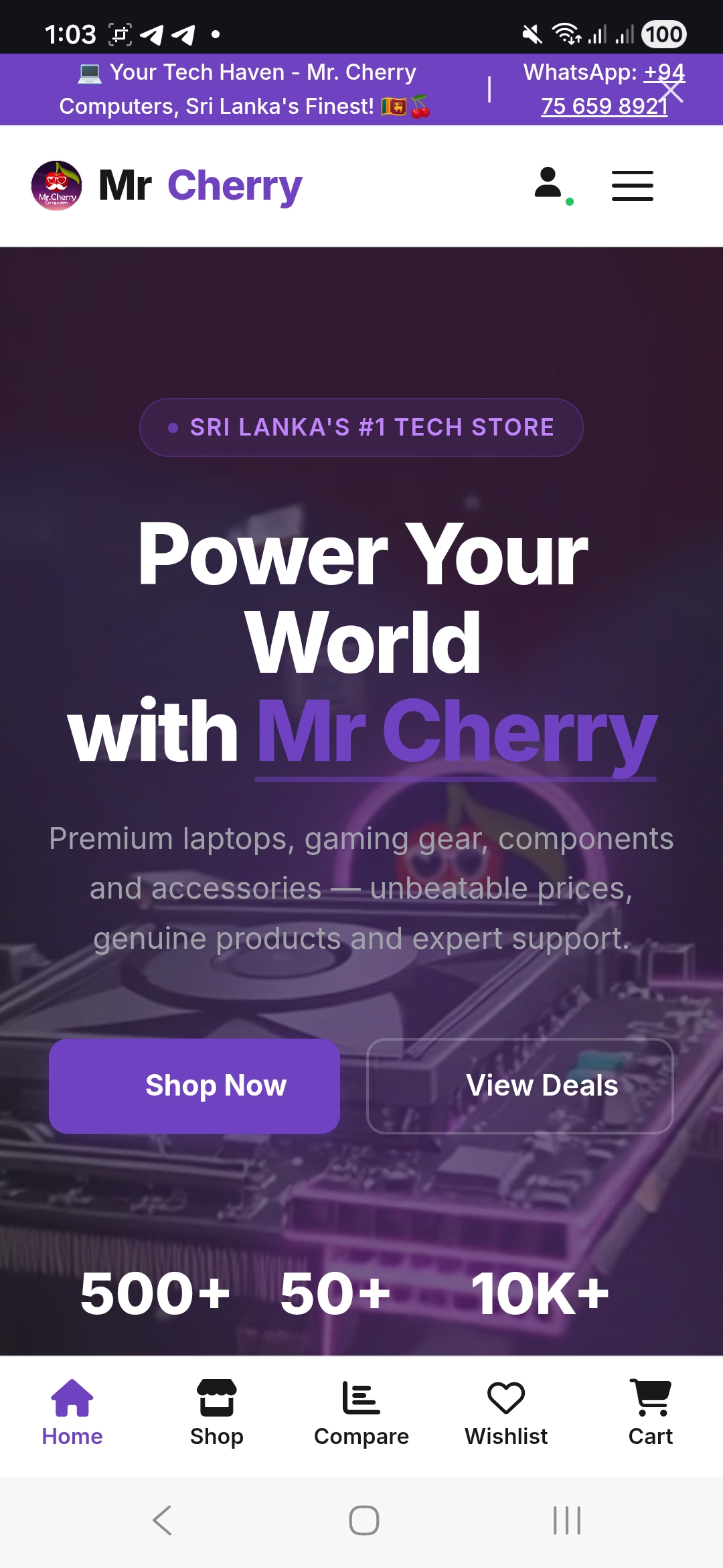 Mr Cherry - E commerce Website
