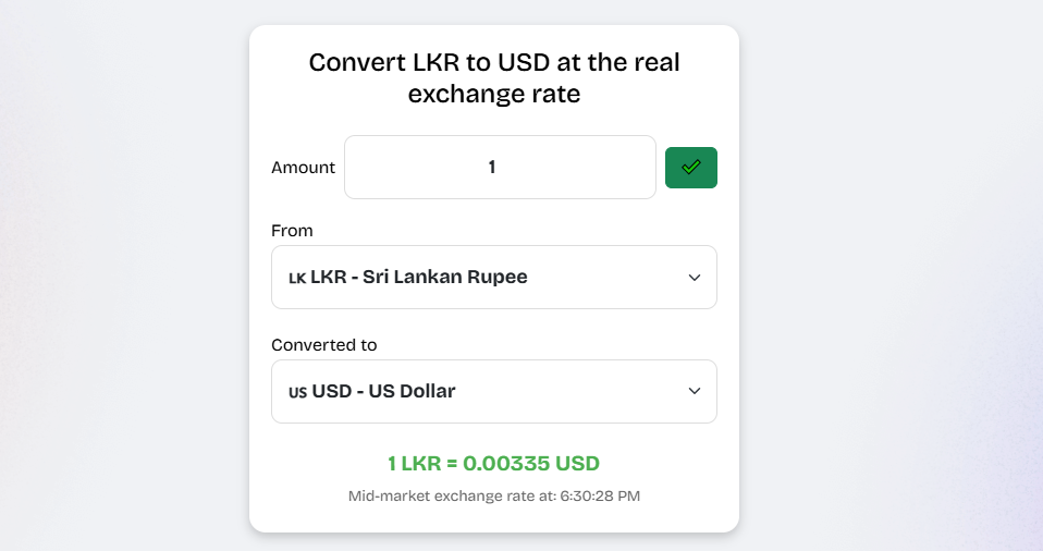 Live Currency Board